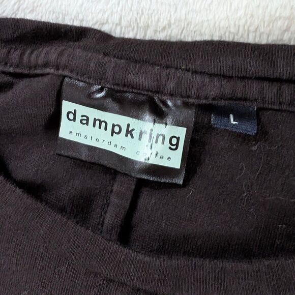 Cannabis Coffee Graphic T-Shirt Unisex Small/Medium Black Dampkring Amsterdam - Picture 4 of 7